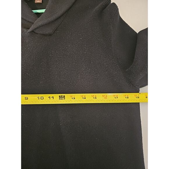 Michael kors‎ Men's Sweater Size Large Crop Collar Black - Picture 7 of 7